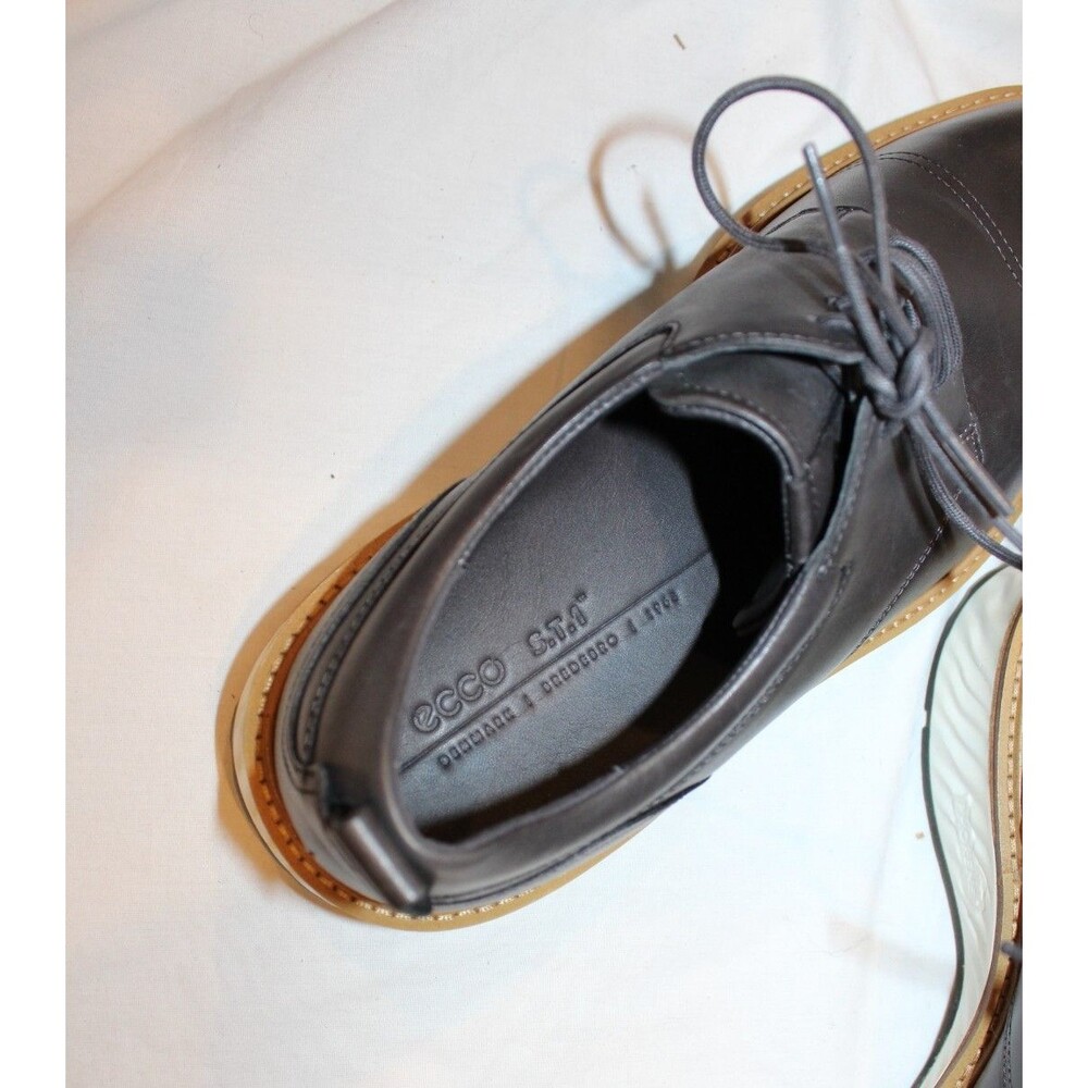 ECCO ST.1 Hybrid Men’s Leather Derby Dress Shoes Black US 10 EU 44 NEW $250 - Picture 6 of 7